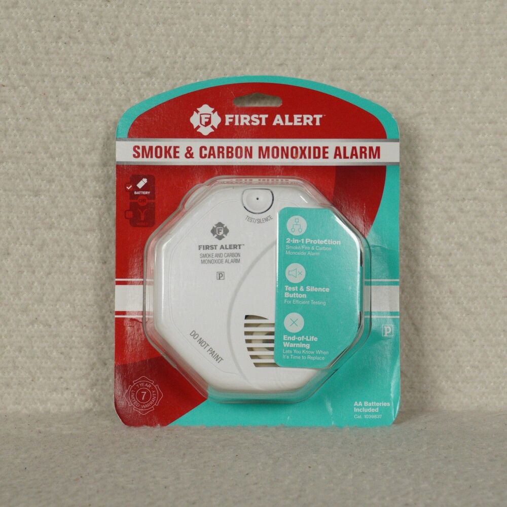 First Alert Smoke & Carbon Monoxide Alarm Model SC05CN Battery Operated Sealed
